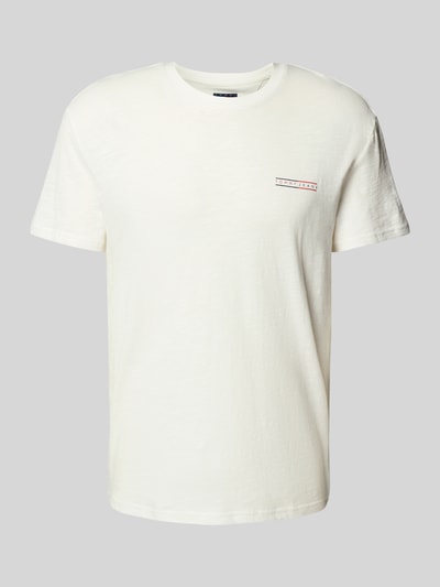 Tommy Jeans Regular Fit T-Shirt aus reiner Baumwolle Offwhite 2