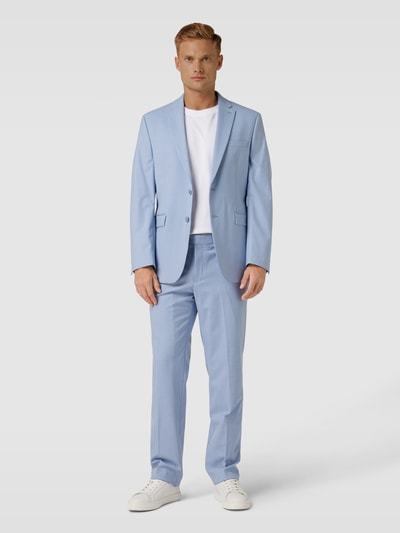 Christian Berg Men Pantalon met ruitmotief Bleu - 1