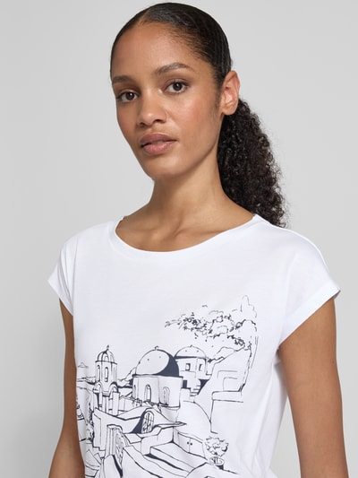 Lauren Ralph Lauren T-Shirt mit Label-Print Modell 'GRIETA' Weiss 3