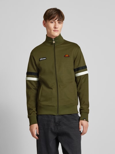 Ellesse Bluza rozpinana z prążkowanymi wykończeniami Khaki 4