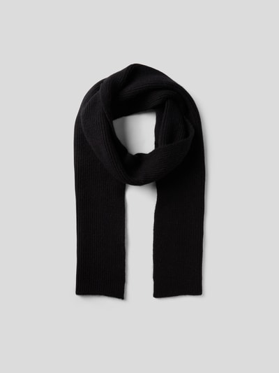 Le Bonnet Schal aus Lammwoll-Angora-Mix Schwarz 2