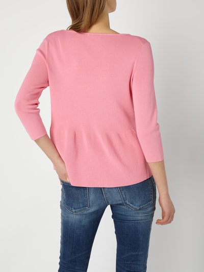 Christian Berg Woman Pullover mit ausgestelltem Saum Rosa 5