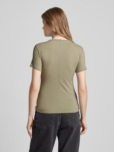 WEEKDAY T-Shirt mit Inside-Out-Nähten Modell 'Jen' Oliv 5