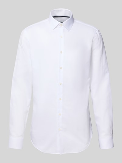 Jake*s Koszula biznesowa o kroju slim fit z listwą guzikową Biały 2