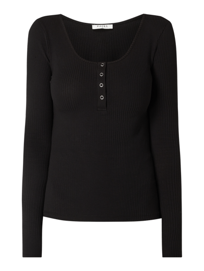 Pieces Shirt aus Organic Cotton Modell 'Kitte' Black 2