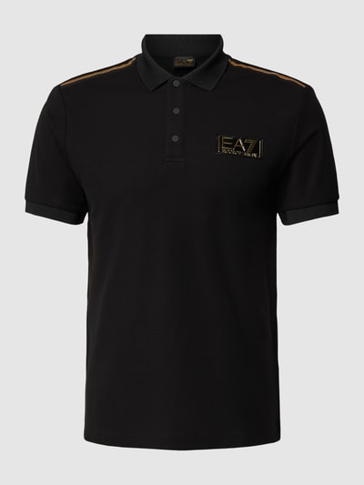 EA7 Emporio Armani Poloshirt mit Label-Print Black 2