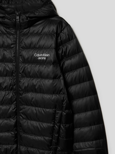Calvin Klein Jeans Daunenjacke mit Kapuze Schwarz 2