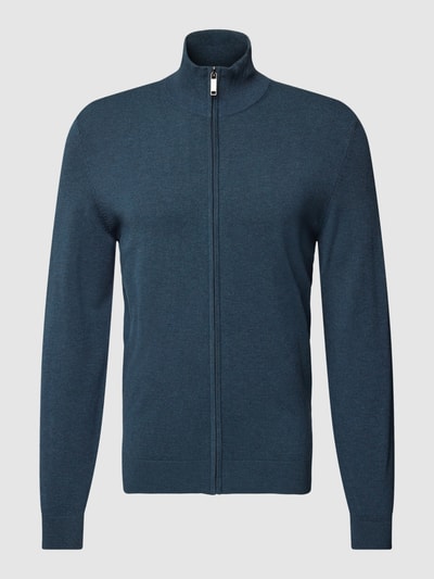 MCNEAL Strickjacke mit Stehkragen Petrol Melange 2