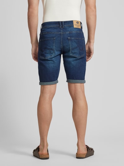 Petrol Korte regular fit jeans in 5-pocketmodel, model 'BULLSEYE' Jeansblauw - 5