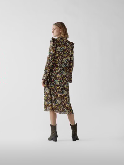 Zadig & Voltaire Midikleid mit Allover-Muster Schwarz 5