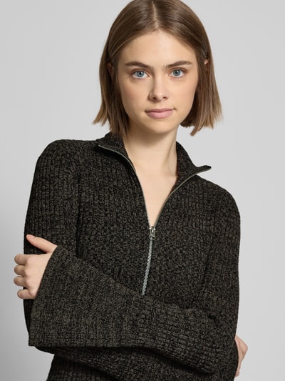 WEEKDAY Strickjacke mit Glockenärmeln Black 3