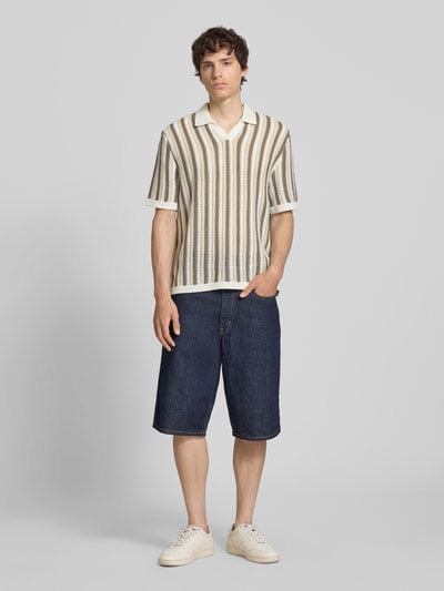 ONLY & SONS Regular Fit Poloshirt aus Baumwoll-Mix Modell 'THUE' Offwhite 1