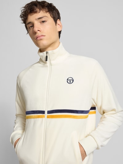 SERGIO TACCHINI Sweatjacke mit Stehkragen Modell 'DALLAS' Offwhite 3