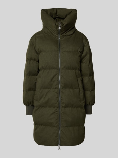 Blonde No. 8 Płaszcz pikowany z kapturem Ciemnozielony 2