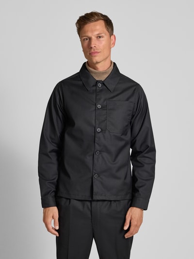 Casual Friday Regular Fit Hemdjacke mit Viskose-Anteil Modell 'Marco' Black 4