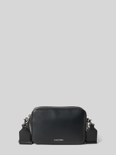 CK Calvin Klein Crossbodytas met reliëflogo, model 'Webbing' Zwart - 2