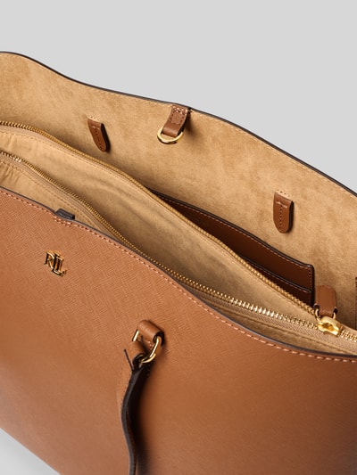Lauren Ralph Lauren Tote Bag aus Leder mit Label-Applikation Modell 'KARLY' Cognac 5