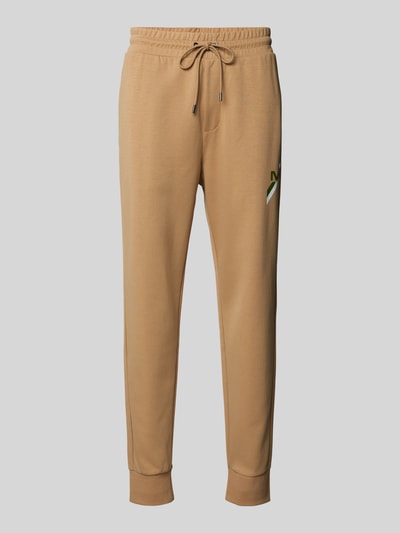 Michael Kors Sweatpants met labeldetail, model 'STRIPE' Camel - 2