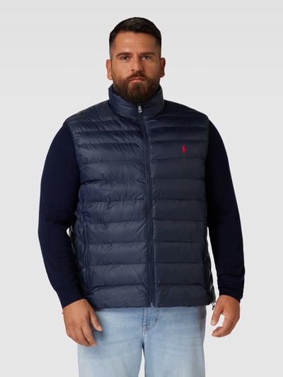 Polo Ralph Lauren Big & Tall PLUS SIZE bodywarmer met labelstitching Marineblauw - 4
