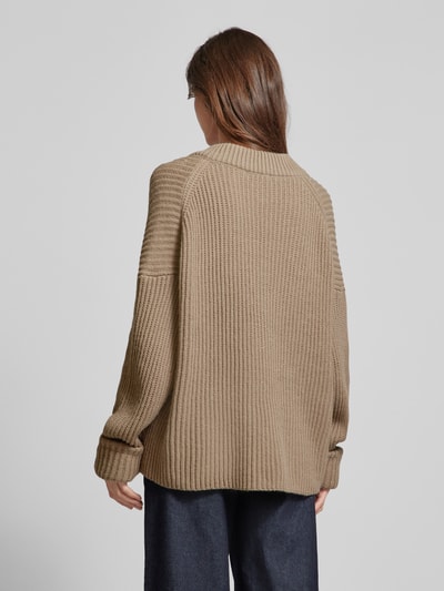 Drykorn Strickpullover mit V-Ausschnitt Modell 'DANILIO' Beige 5