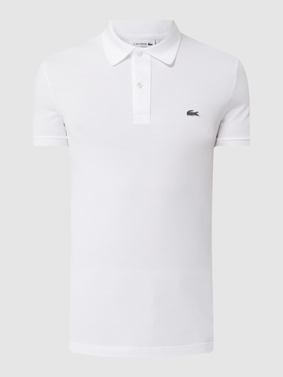 Lacoste Koszulka polo o kroju Slim Fit z piki Biały 2