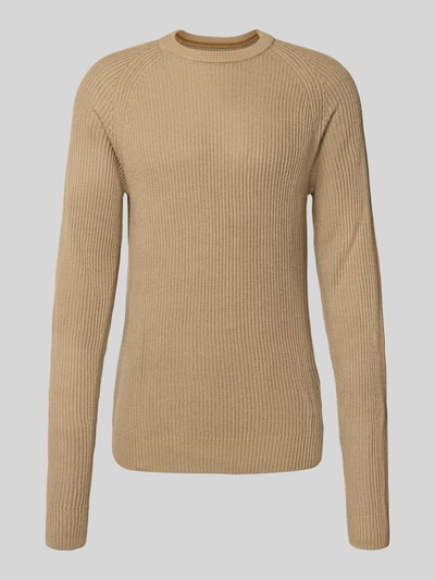 JACK & JONES Gebreide pullover met ronde hals, model 'PANNEL' Beige - 2