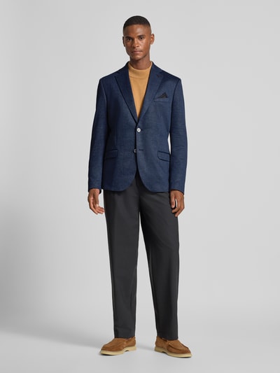 Zuitable Slim Fit Sakko mit Brusttasche Modell 'Nick' Marine 1