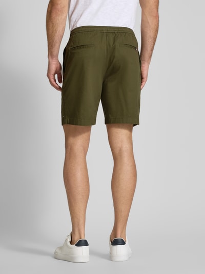 Tommy Hilfiger Szorty o kroju regular fit z mieszanki bawełny i elastanu Oliwkowy 5