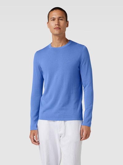 Drykorn Gebreide pullover met ronde hals, model 'IRMINO' Metallic blauw - 4