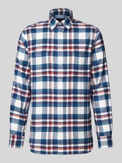 Christian Berg Men Freizeithemd mit Button-Down-Kragen Petrol 2