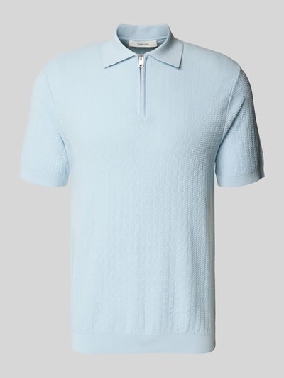 Selected Homme Koszulka polo o kroju regular fit z czystej bawełny ekologicznej model 'CRAN' Błękitno-niebieski 2
