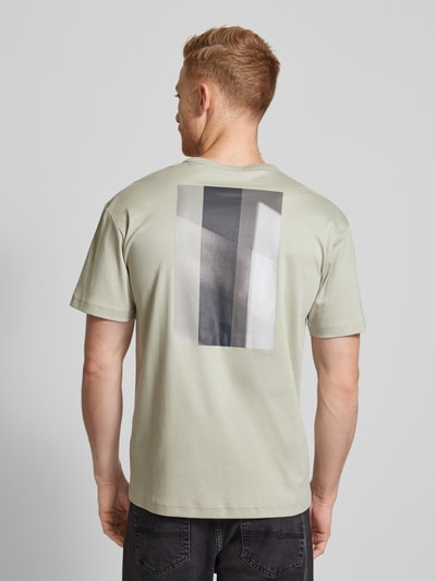 CK Calvin Klein T-shirt met labelprint Steengrijs - 5