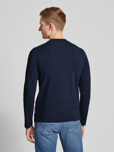 JOOP! Jeans Longsleeve mit geripptem Rundhalsausschnitt Marine 5