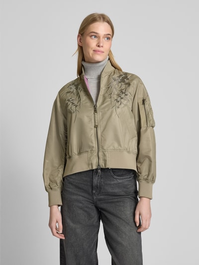 Blonde No. 8 Bomberjacke mit Motiv-Stitching Khaki 4