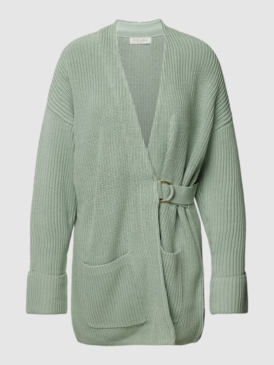 Christian Berg Woman Cardigan met steekzakken Rietgroen - 2