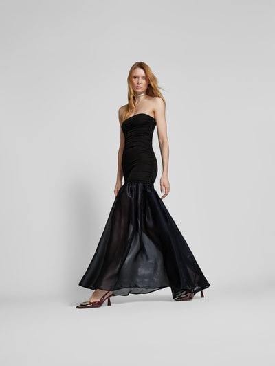 Staud Abendkleid in Bandeau-Form Black 1