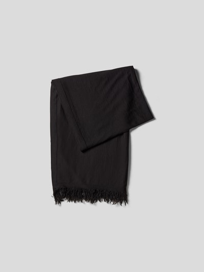 Rick Owens Schal mit Fransen Schwarz 3