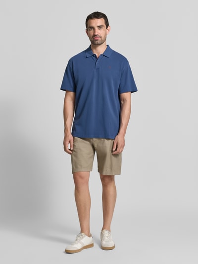 Scotch & Soda Koszulka polo o kroju relaxed fit z wyhaftowanym logo Granatowy 1