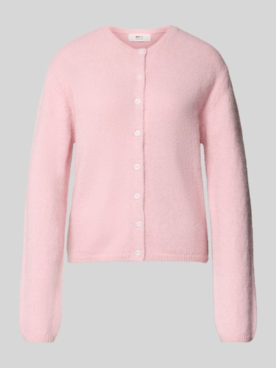 Gina Tricot Kurtka z dzianiny z listwą guzikową Różowozłoty 2