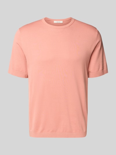 Productfoto, Regular Fit T-shirt uit zuiver biologisch katoen model 'TORINO' van SELECTED HOMME, look: effen, fijngebreid, ronde hals, korte mouw