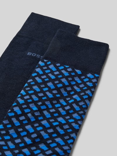 BOSS Socken mit Label-Detail im 2er-Pack Marine 2