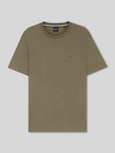 BOSS Regular Fit T-Shirt aus reiner Baumwolle Modell 'THOMPSON' Schlamm 2