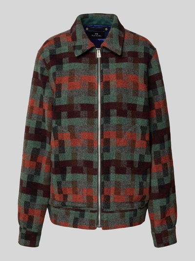 PAUL SMITH Hemdjacke mit Reißverschluss Rostrot 2