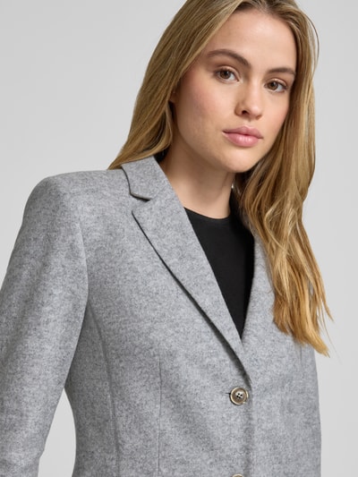 WHITE LABEL Slim Fit Blazer aus Woll-Mix mit Reverskragen Hellgrau 3