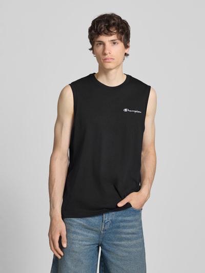 Champion Top mit Label-Stitching und Rundhalsausschnitt Black 4