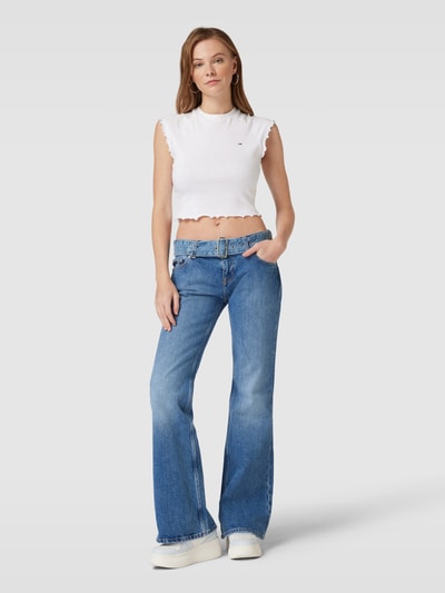 Tommy Jeans Flared Jeans mit Gürtel Modell 'SOPHIE' Jeansblau 1