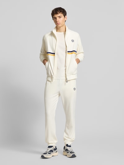SERGIO TACCHINI Sweatjacke mit Stehkragen Modell 'DALLAS' Offwhite 1