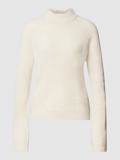 Redraft Strickpullover mit Stehkragen Ecru Melange 2