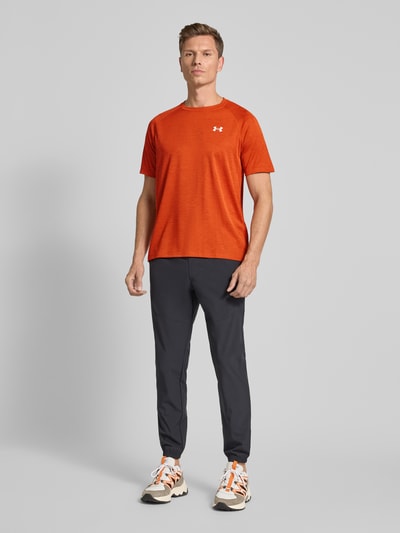 Under Armour T-shirt met labelprint Lichtrood - 1