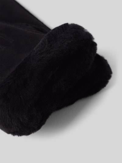 UGG Handschoenen van lamsleer met labelstitching Zwart - 2